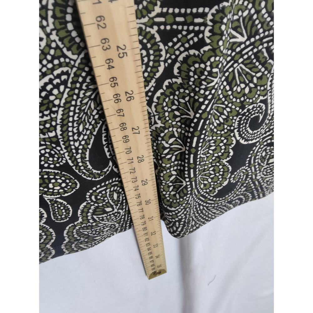 NWT Tommy Hilfiger Sheath Dress Sz 2 Olive Paisley Stretchy Comfy Office Wear - Picture 4 of 6